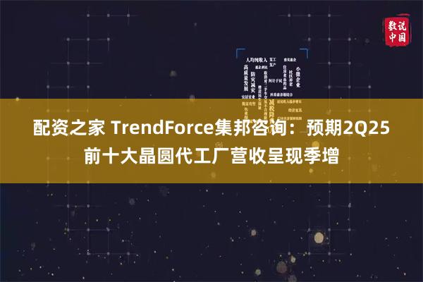 配资之家 TrendForce集邦咨询：预期2Q25前十大晶圆代工厂营收呈现季增