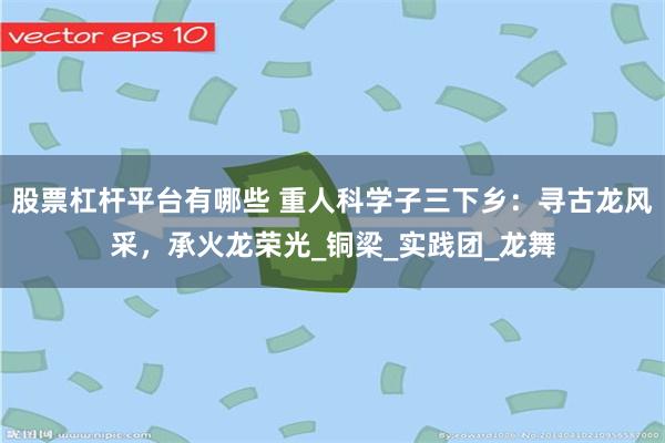 股票杠杆平台有哪些 重人科学子三下乡：寻古龙风采，承火龙荣光_铜梁_实践团_龙舞