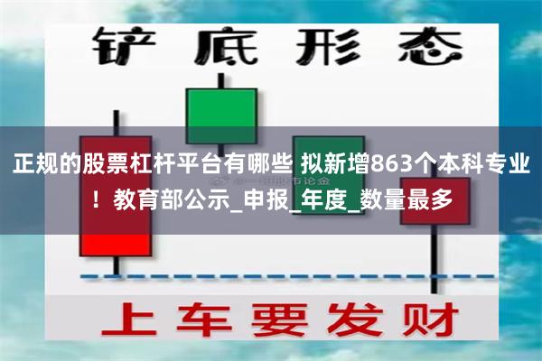 正规的股票杠杆平台有哪些 拟新增863个本科专业！教育部公示_申报_年度_数量最多