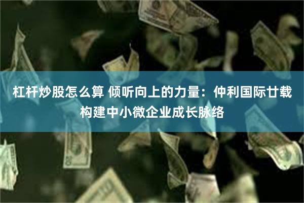 杠杆炒股怎么算 倾听向上的力量：仲利国际廿载构建中小微企业成长脉络